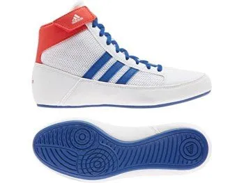 Adidas Havoc K Wrestling Boot White/Blue/Red