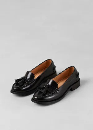 Alohas Terrane Leather Loafers - Black