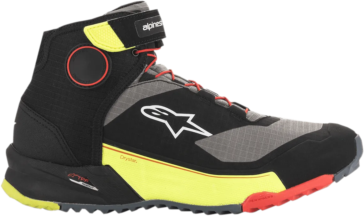 ALPINESTARS CR-X Drystar? Shoes - Black/Red/Yellow Fluorescent - US 11.5 2611820153811.5