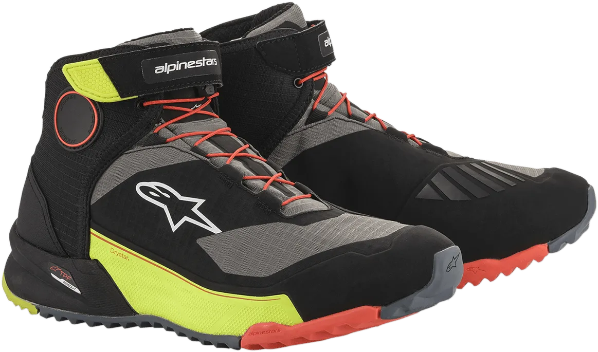 ALPINESTARS CR-X Drystar? Shoes - Black/Red/Yellow Fluorescent - US 11.5 2611820153811.5