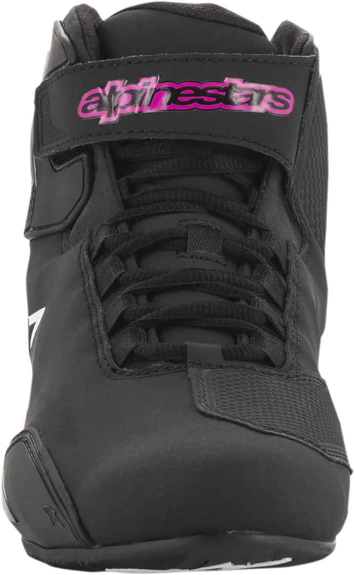 ALPINESTARS Women's Sektor Shoes - Black/Pink - US 6 251571910396