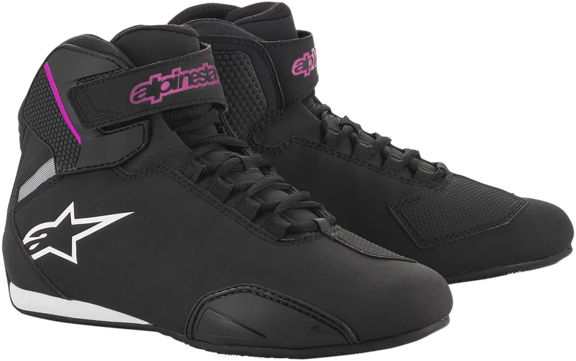 ALPINESTARS Women's Sektor Shoes - Black/Pink - US 9.5 251571910399.5