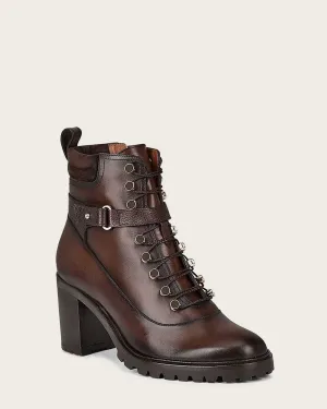 Ankle urban high heel brown bootie