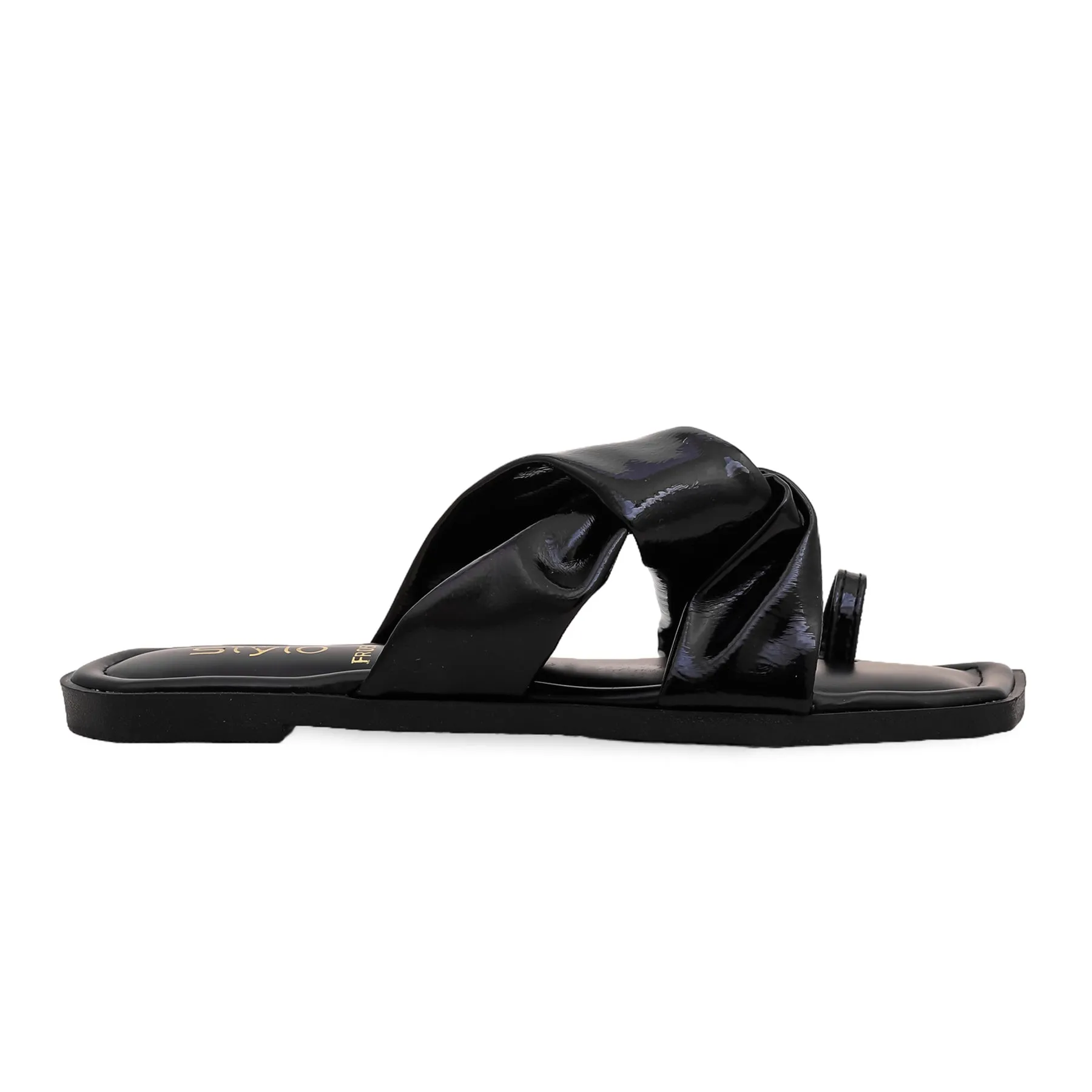 Black Formal Chappal FR0508