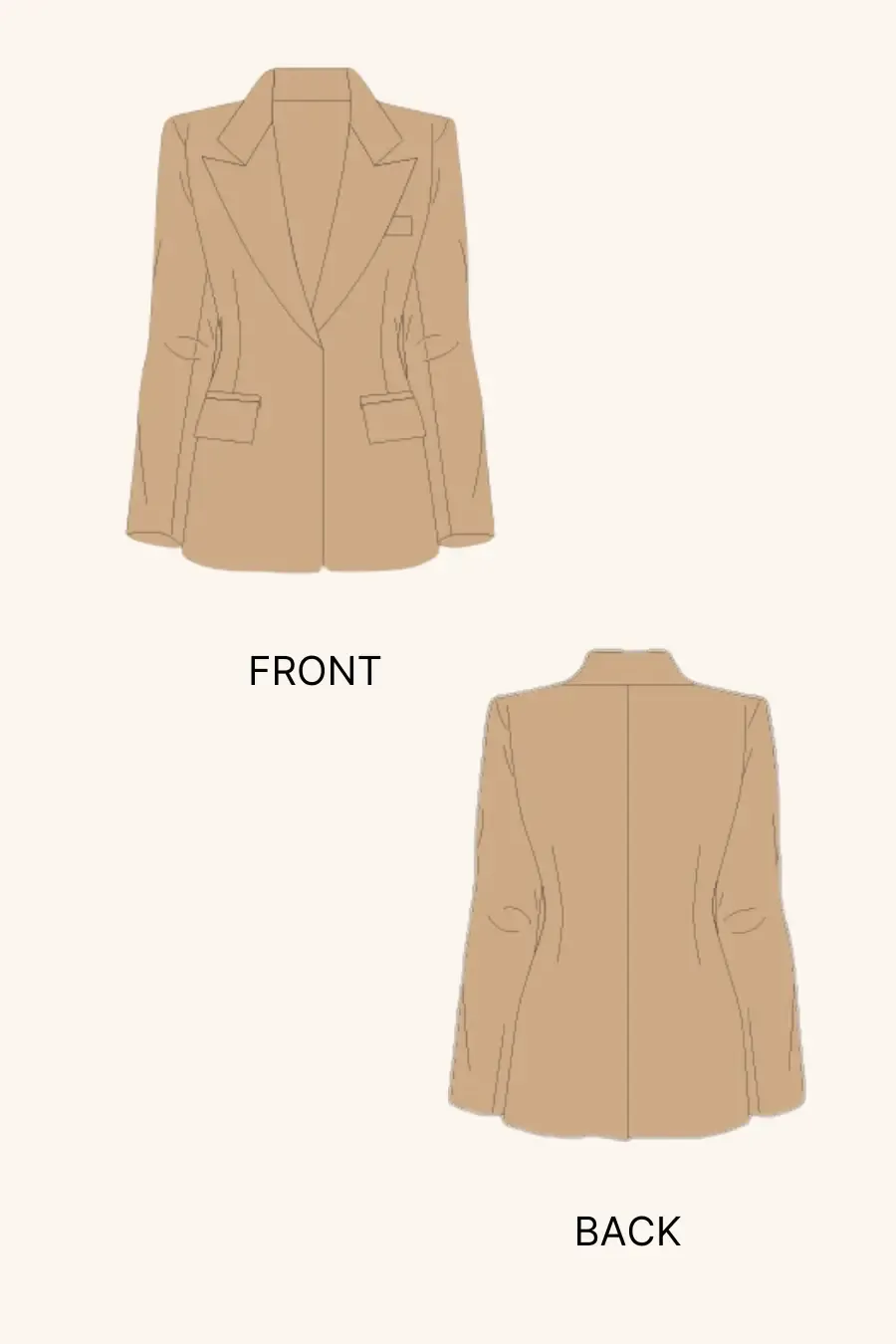 Blazer Sewing Pattern 'Monroe'