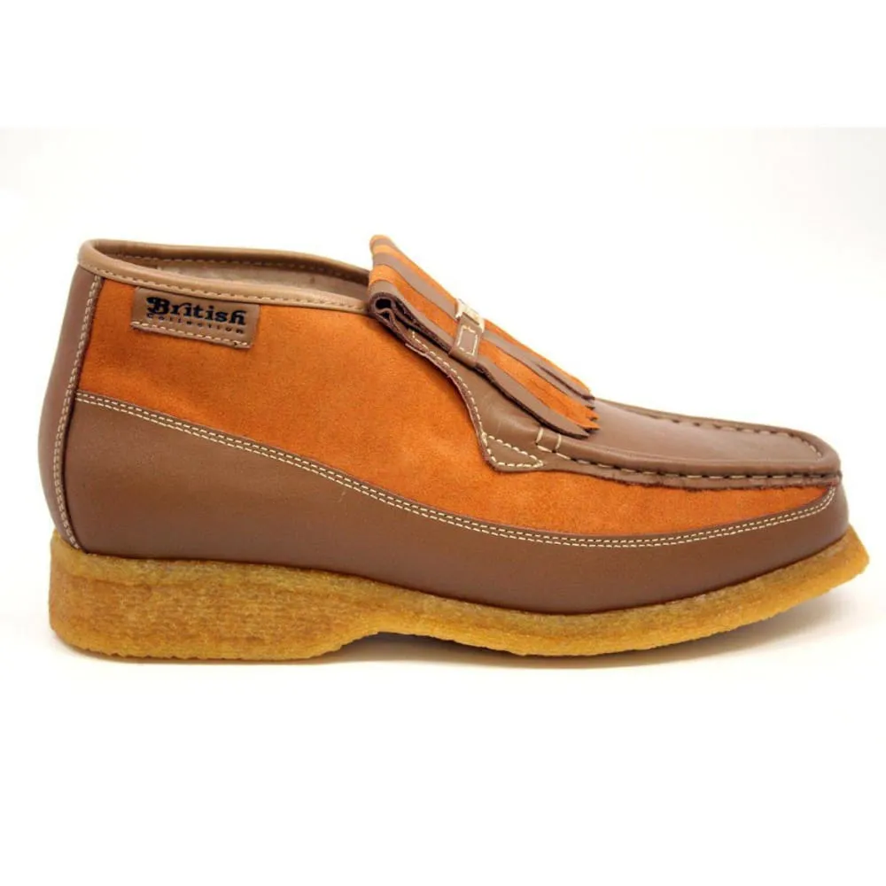 British Walkers Apollo Men's Rust Leather and Suede