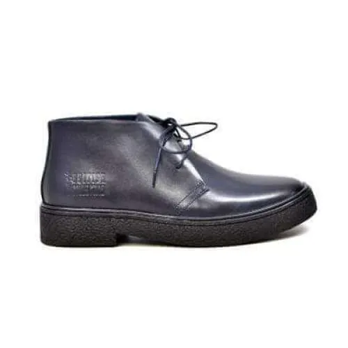 British Walkers Playboy Men's Navy Blue Leather