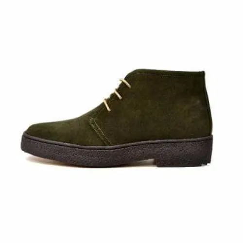 British Walkers Playboy Original Men's Olive Green Suede High Top