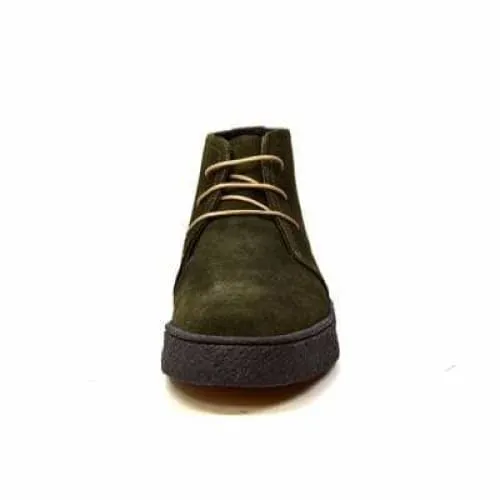 British Walkers Playboy Original Men's Olive Green Suede High Top