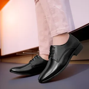 Bxxy's Faux Leather Work wear Lace-up Formal Shoes for Men