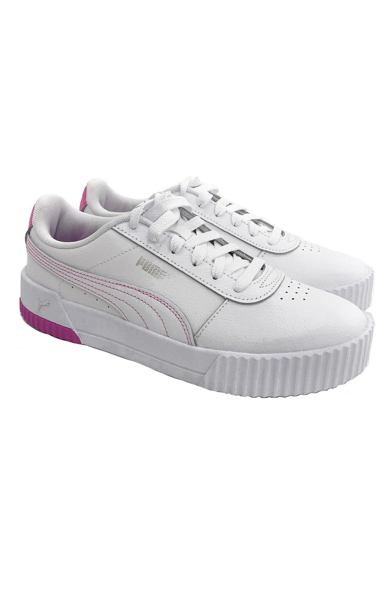 Carina Leather Sneaker Puma White Opera Mauve