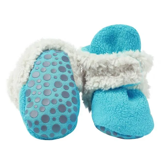 Cozy Fleece Furry Booties w/Grippers Zutano