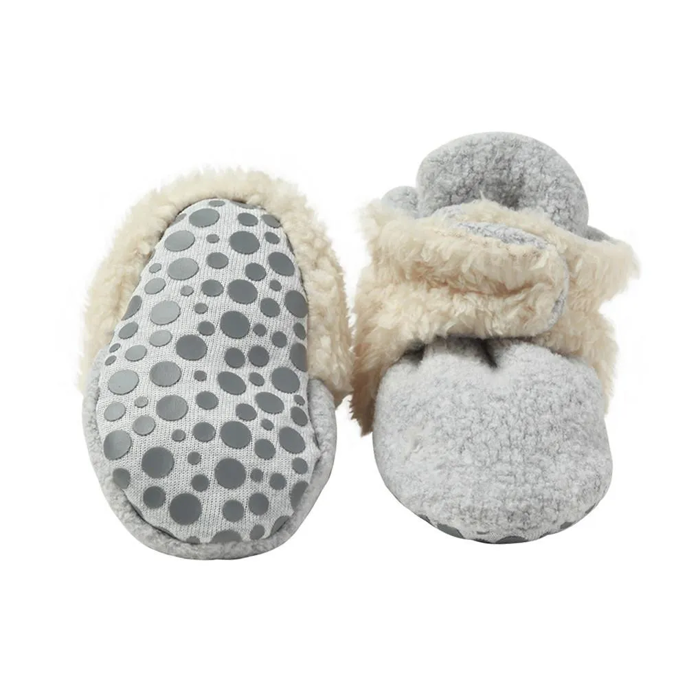 Cozy Fleece Furry Booties w/Grippers Zutano