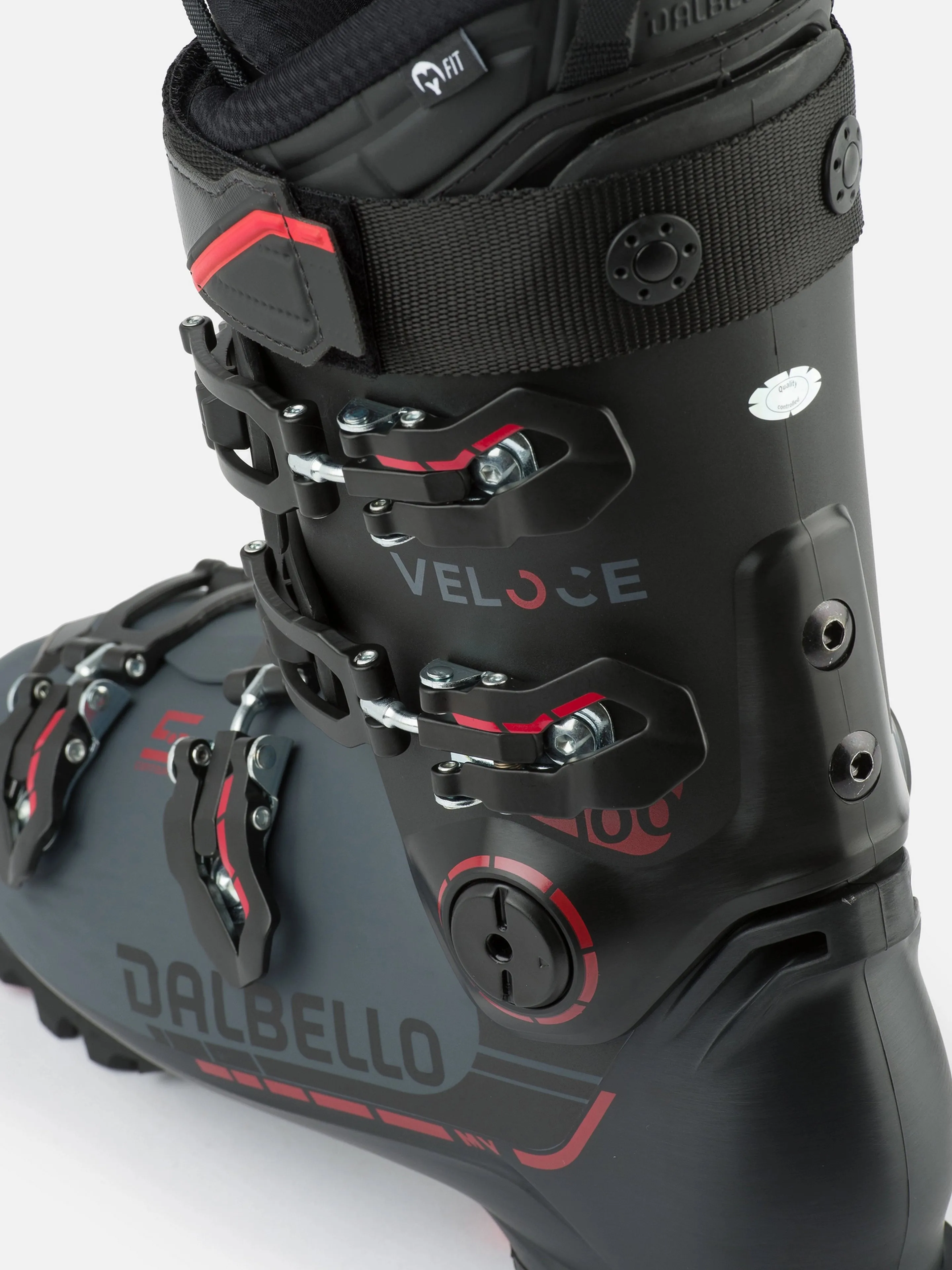 Dalbello Veloce 100 MV Ski Boots 2025 – Black/Anthracite | Superior Comfort and Precision for Advanced Skiing Performance