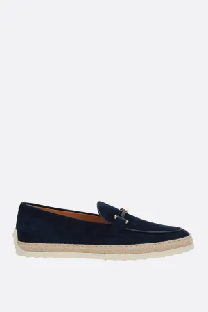 Double T Suede Loafers