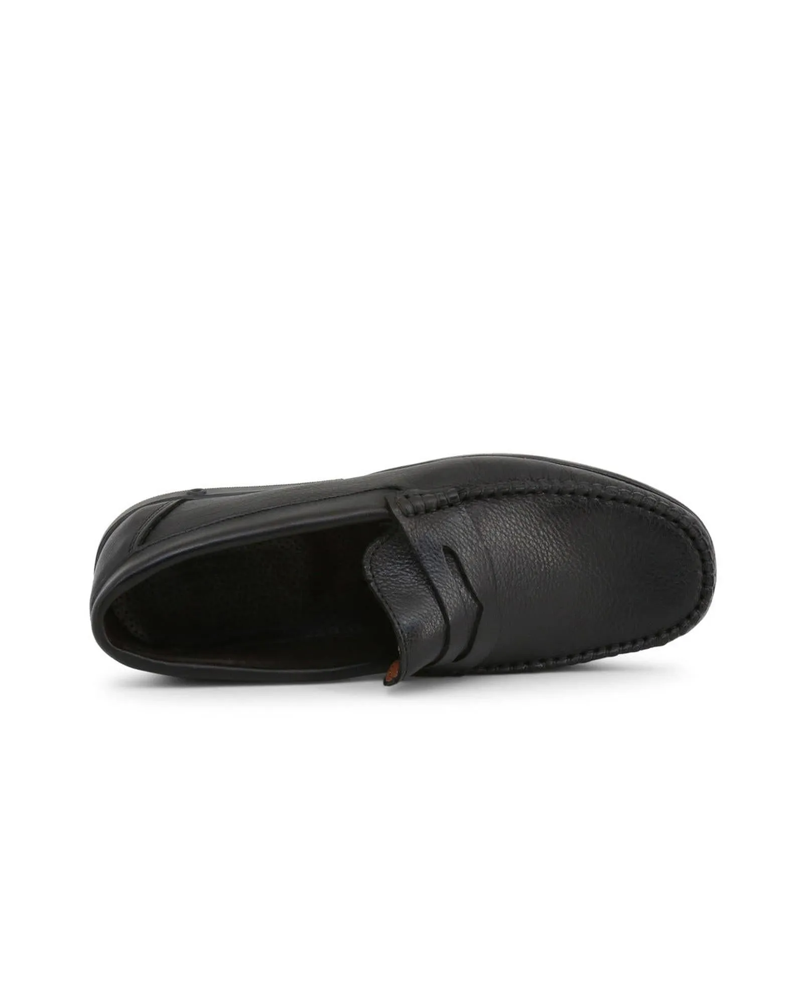 Duca Di Morrone Mens Leather Loafers Black