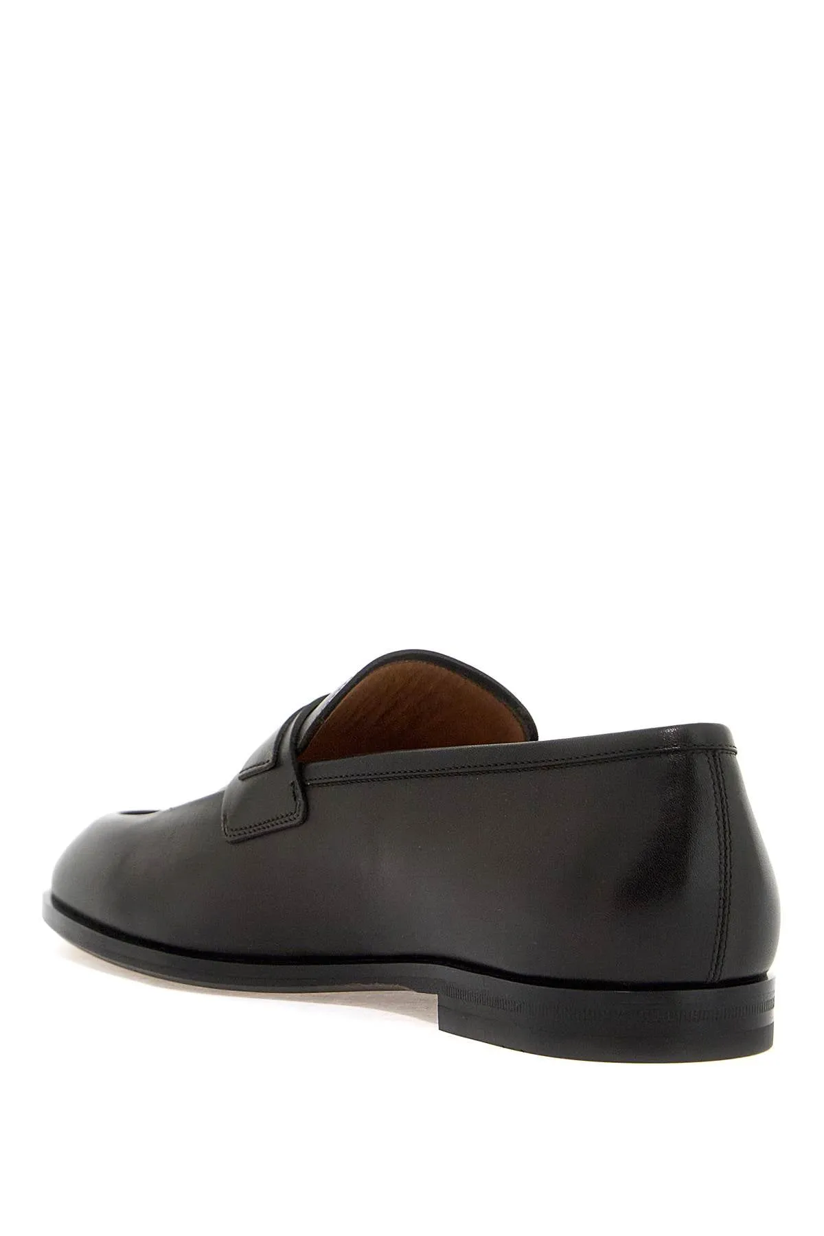 FERRAGAMO smooth leather loafers with gancini