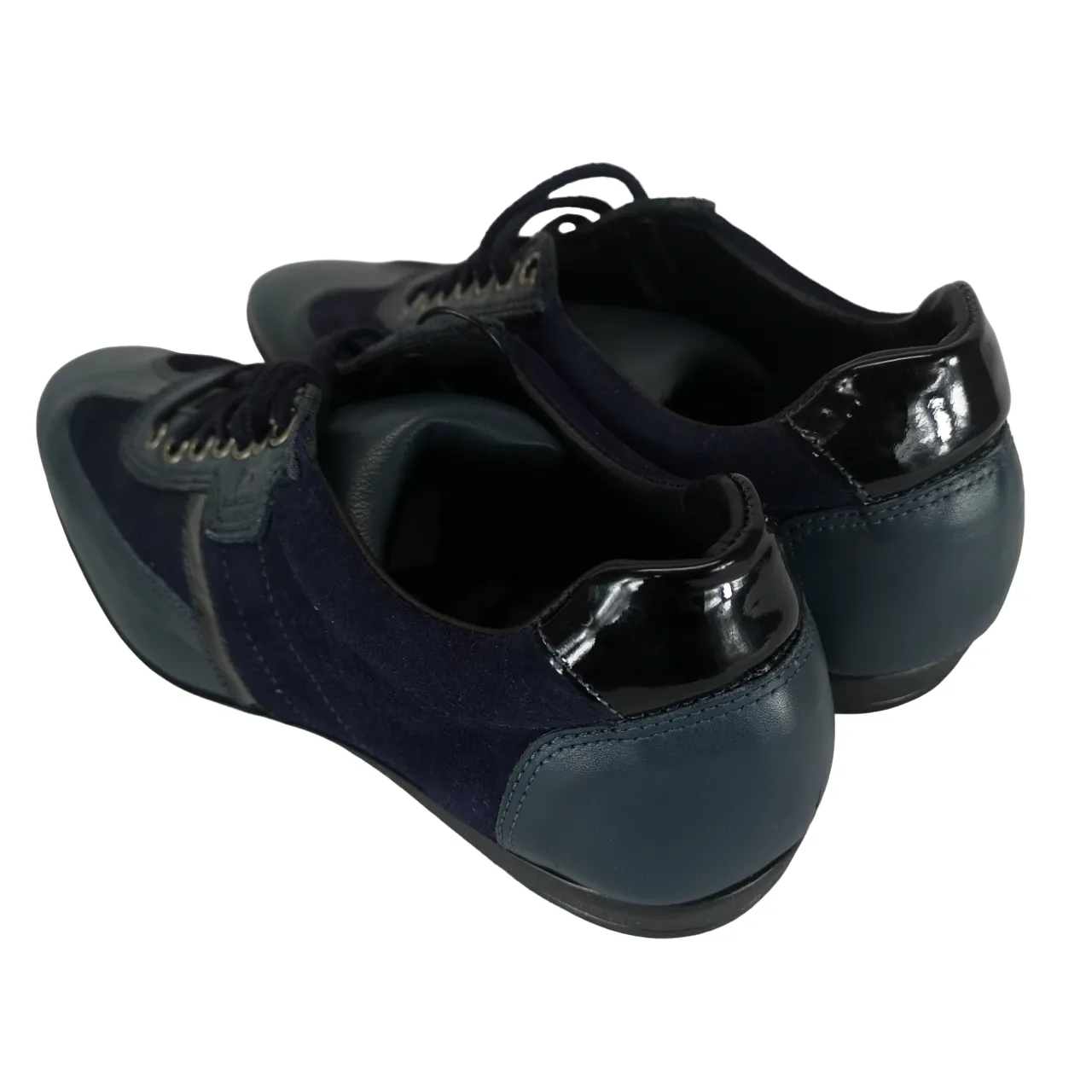 Gian Luca Italian Leather Suede  Navy