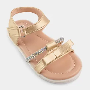 Girls Sandal 1301-Golden