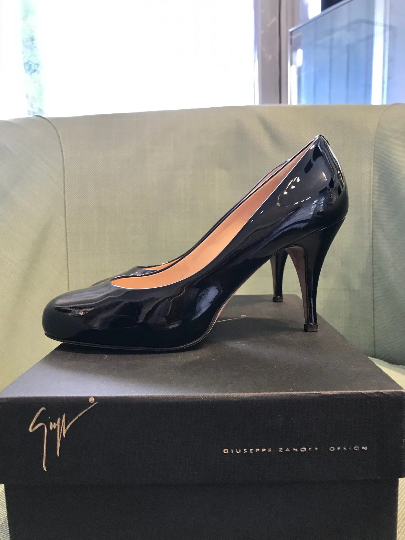 GIUSEPPE ZANOTTI Patent Leather High Heel Pumps