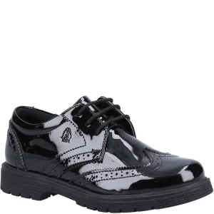 Hush Puppies Sally Patent Junior School Shoes