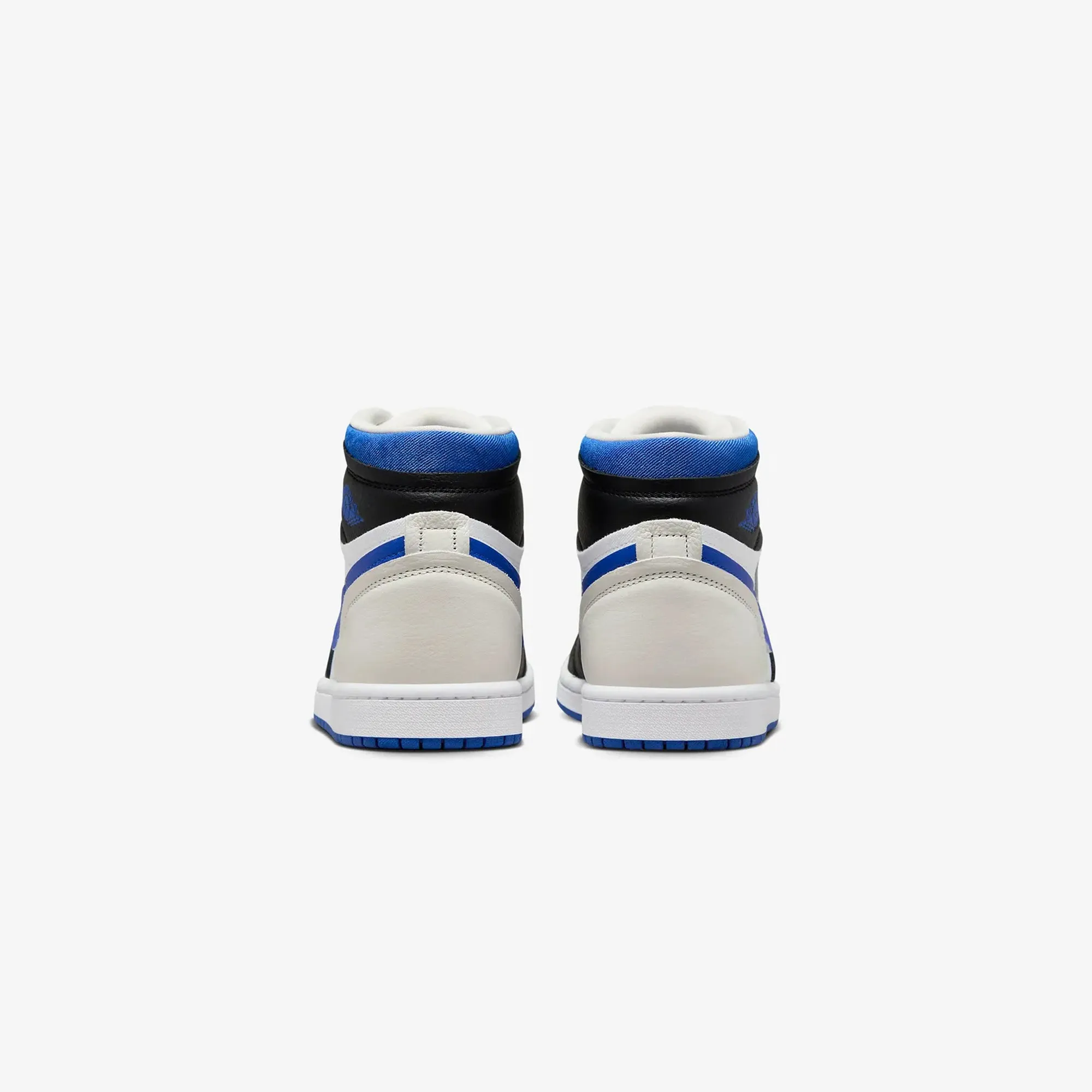 Jordan | WMN'S AIR JORDAN 1 HIGH MM  { BLACK/GAME ROYAL-WHITE-SAIL