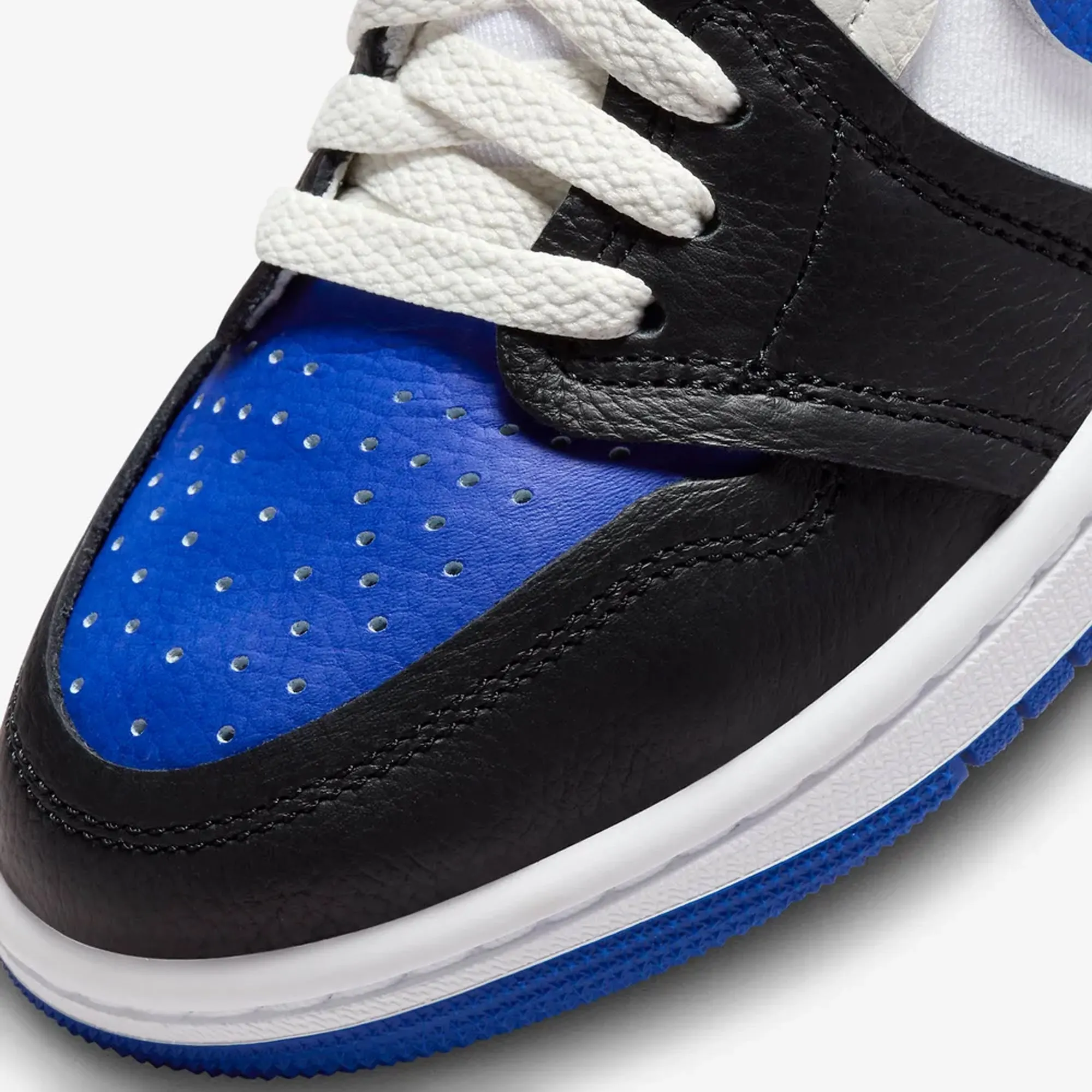 Jordan | WMN'S AIR JORDAN 1 HIGH MM  { BLACK/GAME ROYAL-WHITE-SAIL