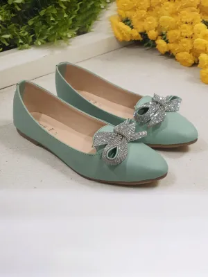 Light Green Pumps for women