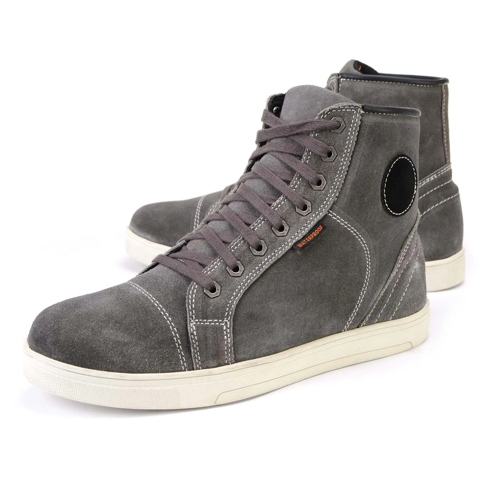 Milwaukee Leather MBM9109 Men's Grey Suede Leather Reinforced Street