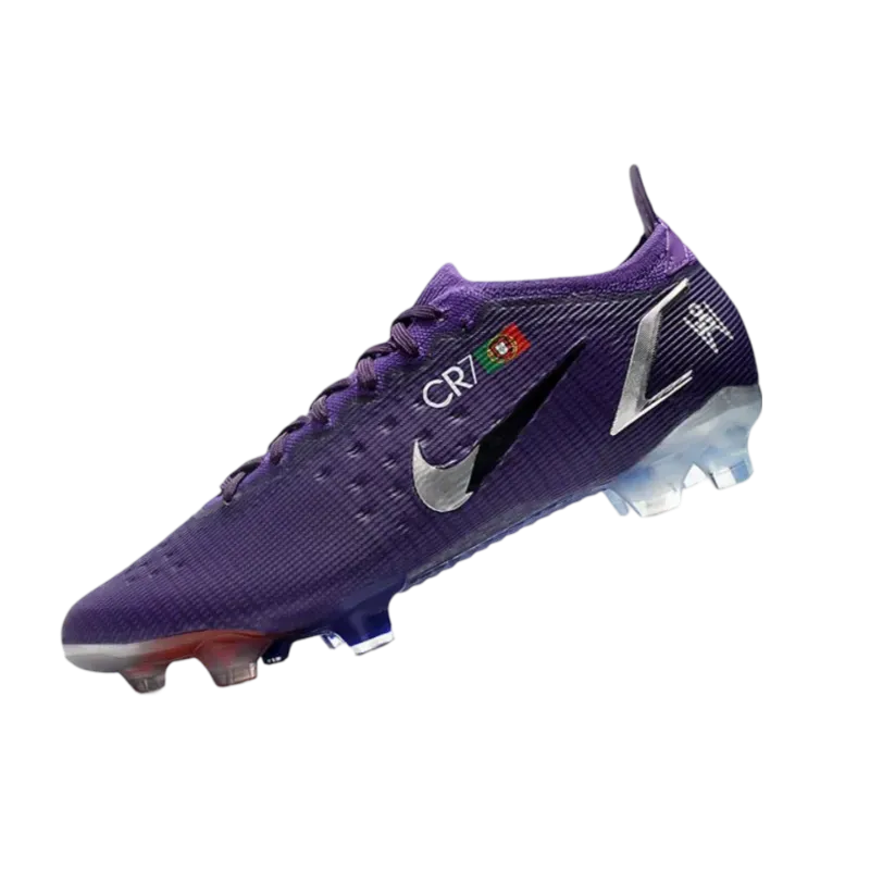 Nike Mercurial Vapor 14 Elite FG Ronaldo CR7 Purple Silver - Goatkits Boots