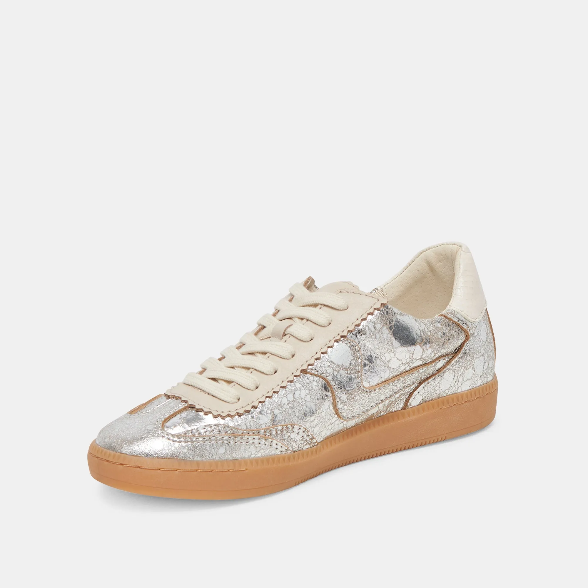 NOTICE SNEAKERS SILVER DISTRESSED LEATHER