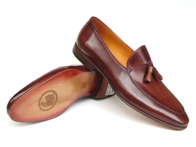 Paul Parkman Brown Leather Tassel Loafer