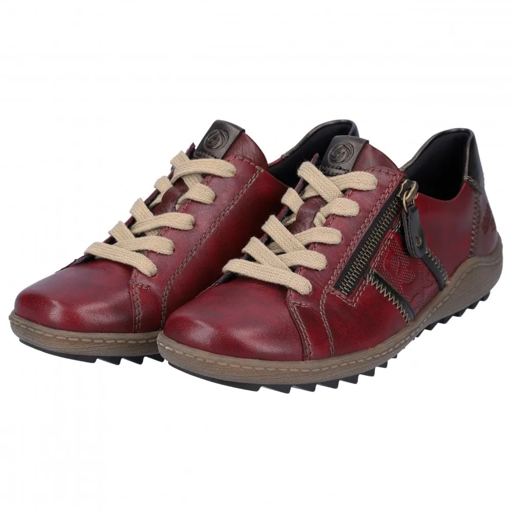 Remonte R1426 Womens Shoe Red & Black