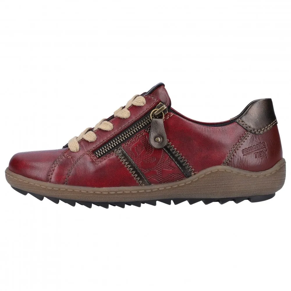 Remonte R1426 Womens Shoe Red & Black