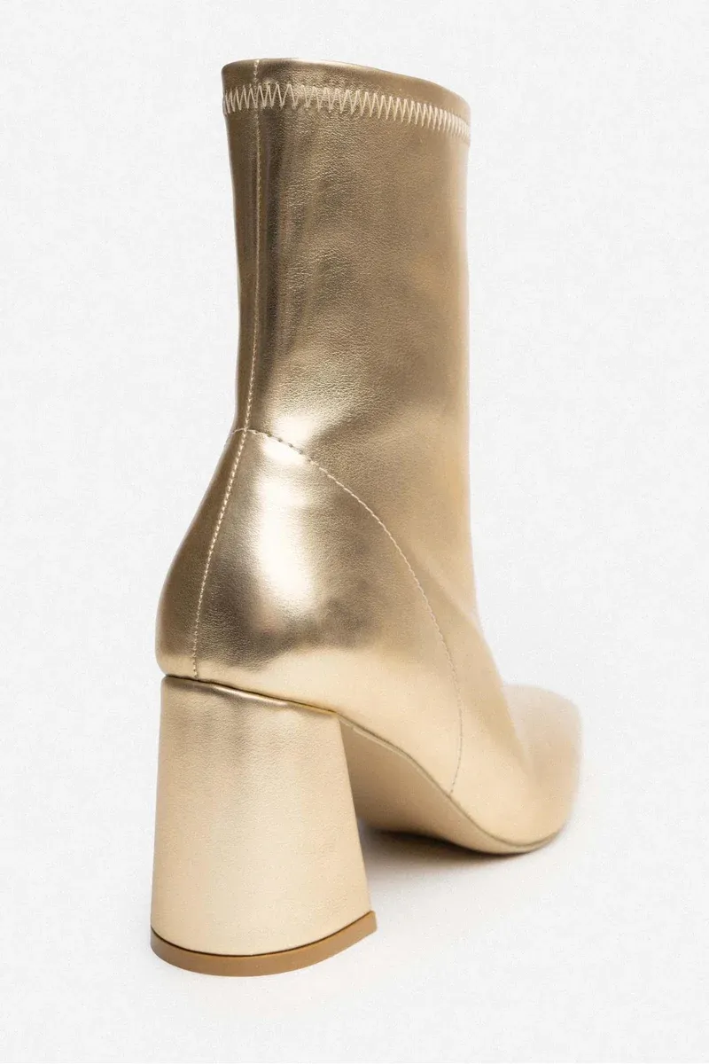 Sabrina Metallic Booties