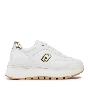 Scarpe Donna LIU JO Sneakers Platform Amazing 28 White e Light Gold