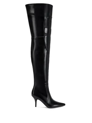 TIERNAN-BLACK RACER THIGH HIGH BOOT