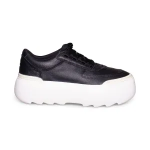 UGG Marin Mega Lace Black / Bright White Platform Sneakers - Women's