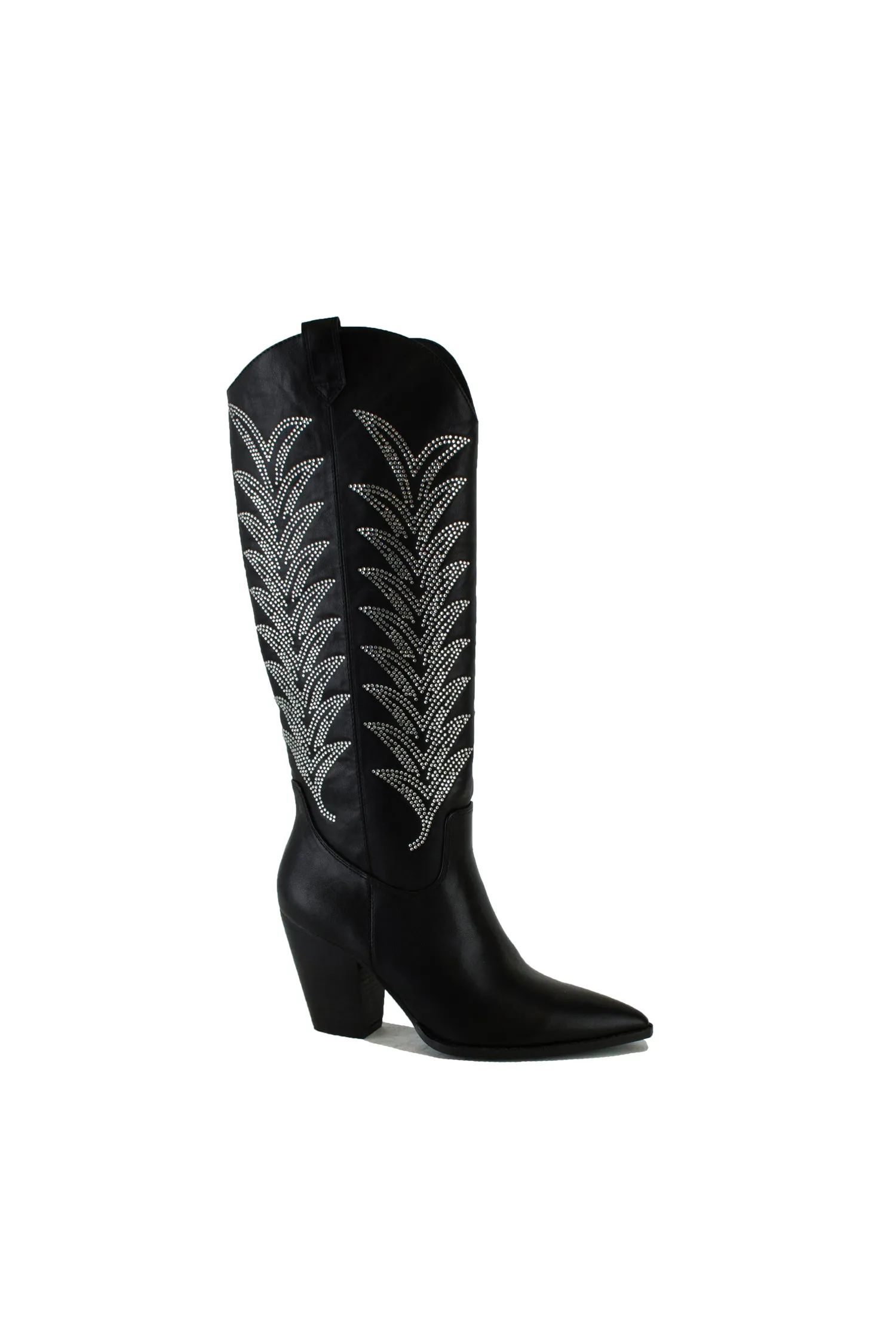 Women’s Cowgirl Knee-High Embellished Boots – AUTUMN-18-PU-R1