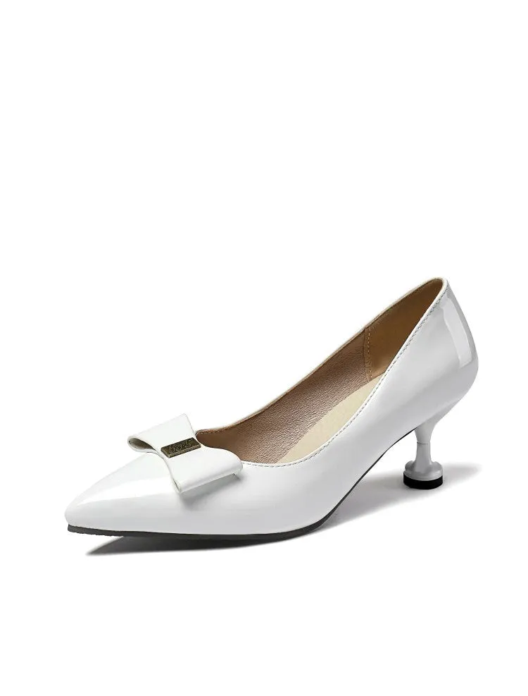 Women's Pointed Toe Bow High Heel Pumps