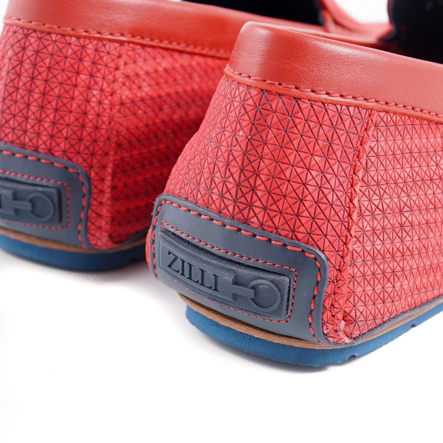 Zilli Patterned Leather Driving Loafers